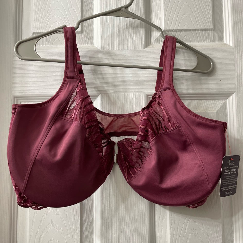 NWT Felina 44DDD front clasp minimized bra